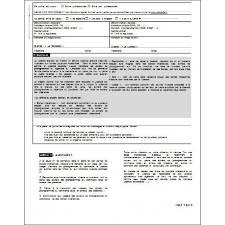 Conditions générales d'accès à un réseau WIFI