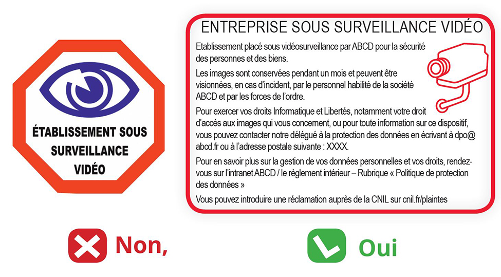 affiche vidésurveillance