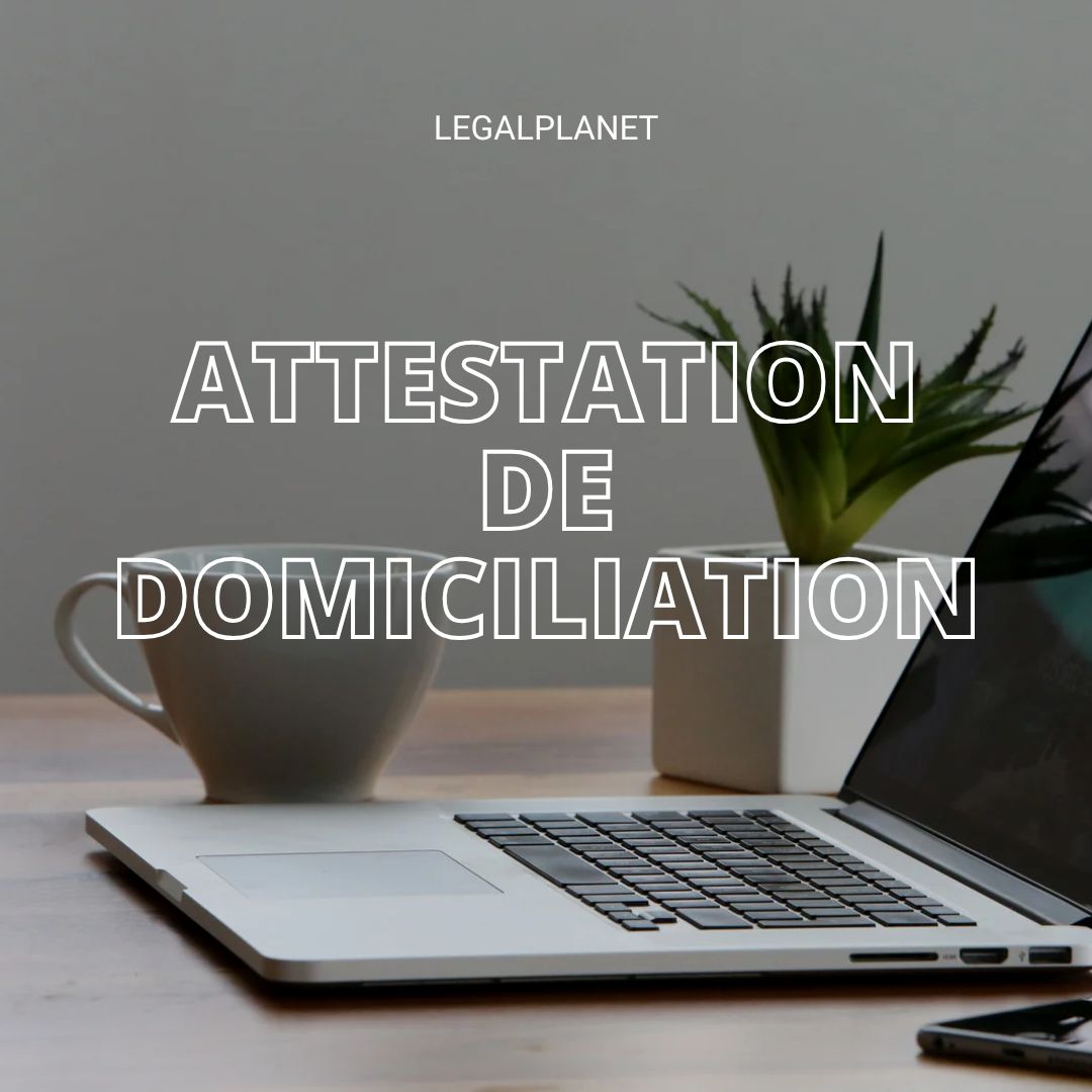 Attestation de Domiciliation